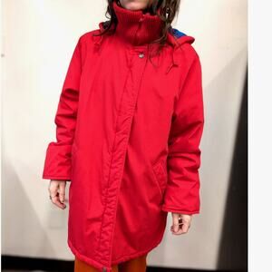 Red Windsor Bay Parka Coat